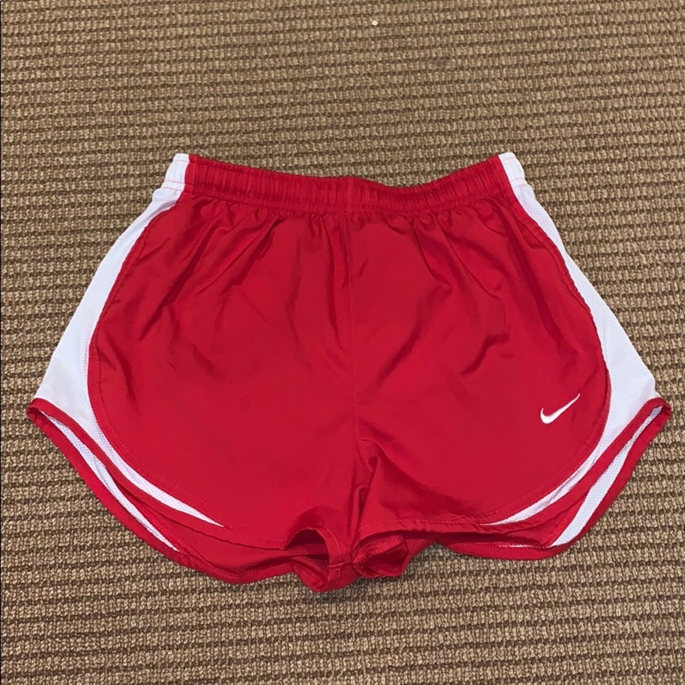 SM High Waisted Red Nike Shorts